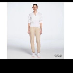 NEW Calia Womens Light Sand Golf Long Drive Pant Ankle Length Pull On Size XL